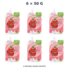 Smooto Tomato Yogurt Plus Soothing Gel 50 g – Tomato, Bulgarian Yogurt & Hyaluronic Acid — 6 Sachets