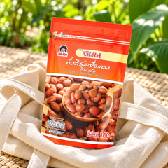 Koh-Kae Salted Red-Skin Peanuts lifestyle illustration, individual 160 g pouch