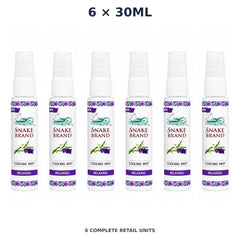 Snake Brand Cooling Mist Relaxing 30ml — 6 Units