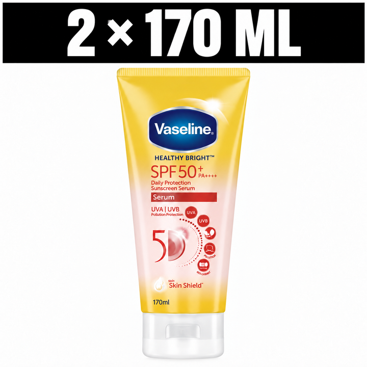 Vaseline Healthy Bright SPF50+ 2 x 170 ml