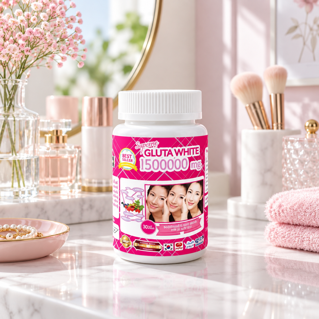Supreme Gluta White 30 tablets vanity lifestyle image