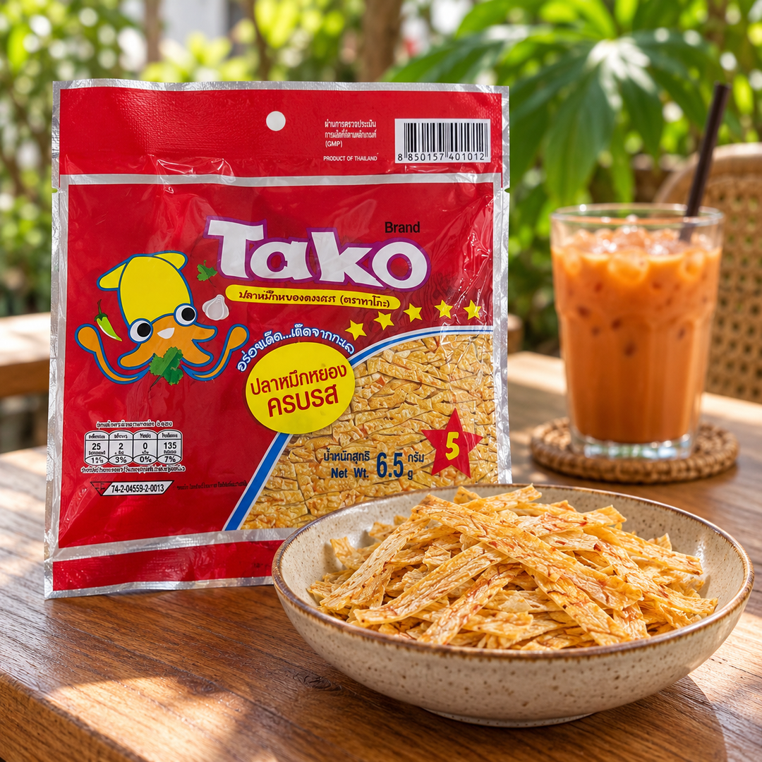 Tako Mixed Flavour Squid Snack — 12 × 6.5 g — cafe