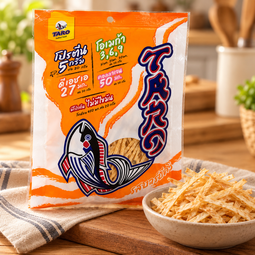 TARO BBQ fish snack