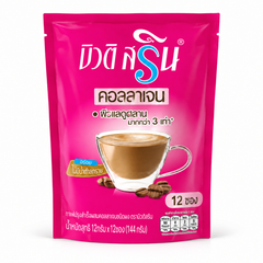 Beauti Srin Collagen Coffee — 12 × 12 g Sachets per Pack — product on white background