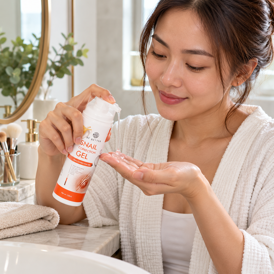BE BETTER Snail Correction Gel 120 ml — 1, 2 or 4 Bottles — product use demonstration