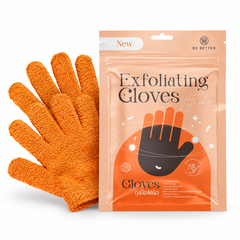 BE BETTER Exfoliating Gloves — 1 Pair per Pouch — product on white background