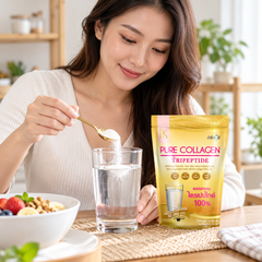 Beauti Srin Pure Collagen Tripeptide 50 g — 1, 2 or 4 Pouches — product use demonstration