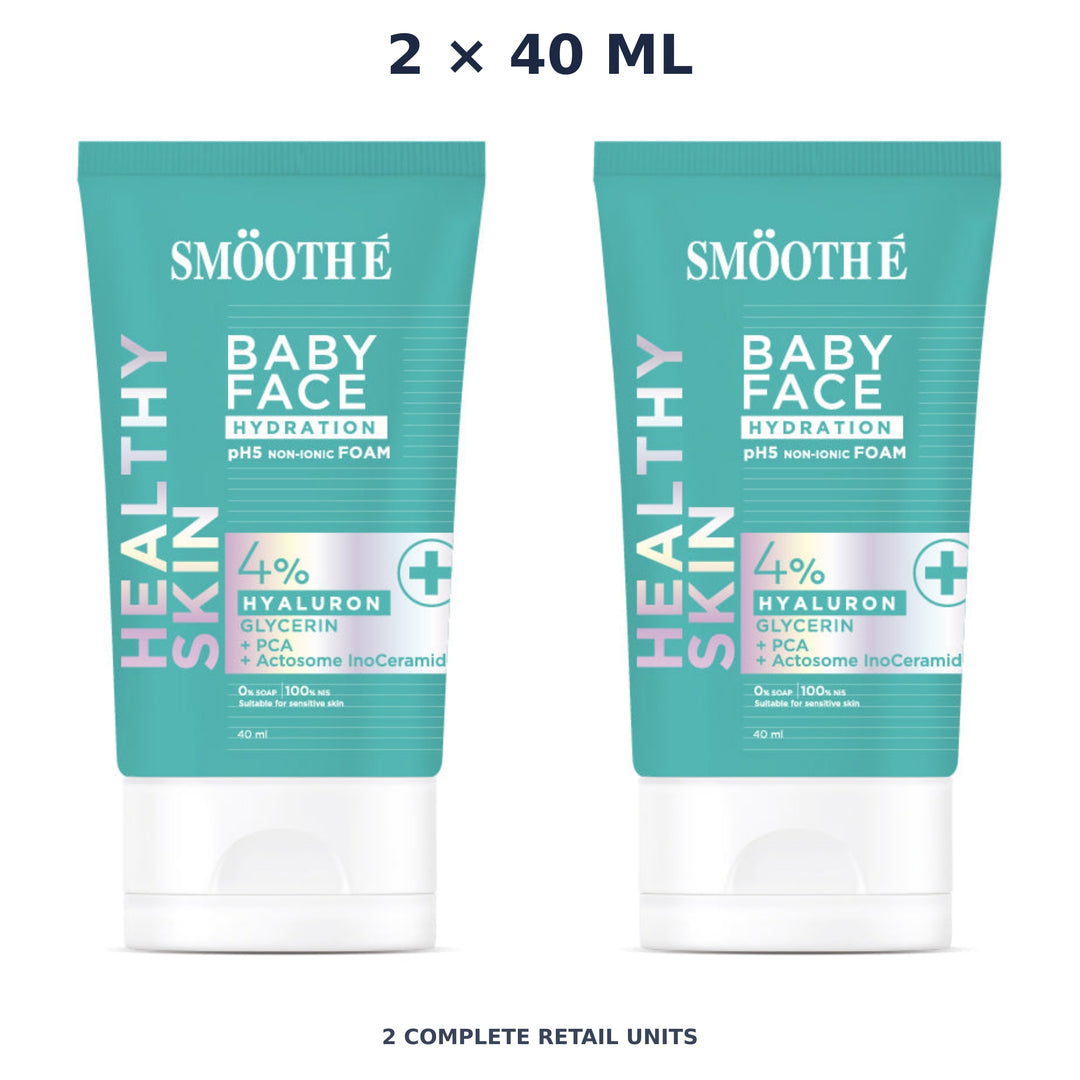 Smooth E Babyface Hydration Foam 40 ml — 2 Units