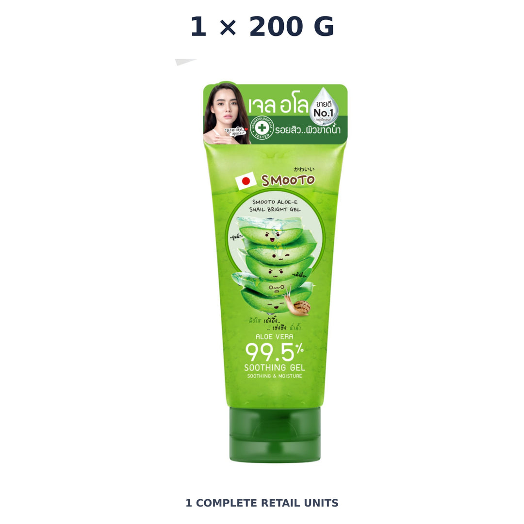 Smooto Aloe-E Snail Bright Gel 200 g — 1 Unit