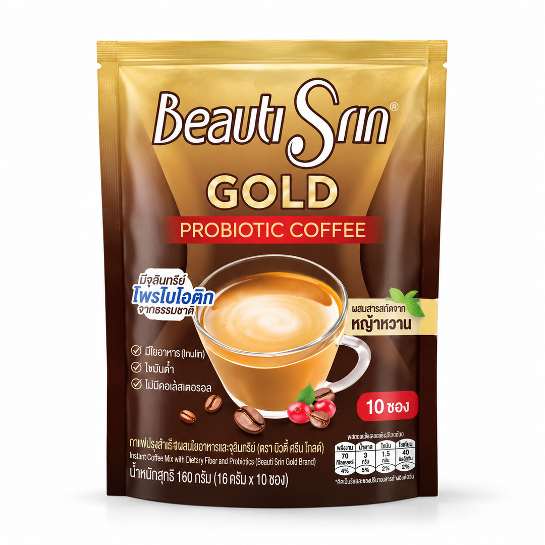 Beauti Srin Gold Probiotic Coffee — single product on white background