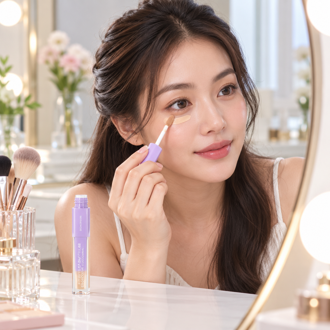 BEAUTILAB A2P Retouch Brightening Concealer — 03 Medium — applying makeup