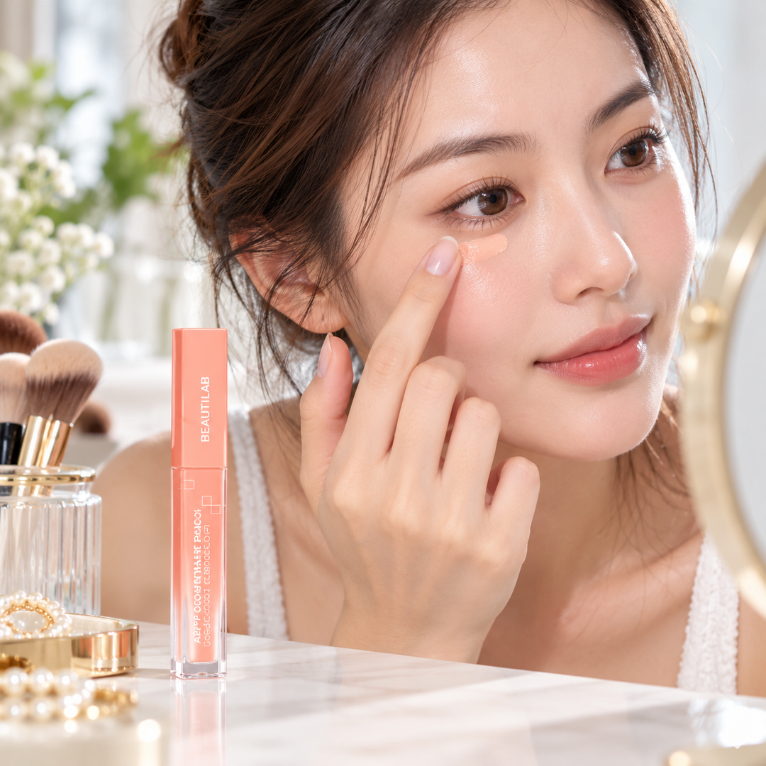 BEAUTILAB A2P Concentrate Peach Dark Spot Corrector — blending makeup