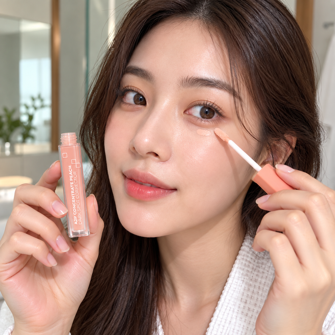 BEAUTILAB A2P Concentrate Peach Dark Spot Corrector — Light Peach — 1, 2 or 4 Tubes | 2.5 g Each — product use lifestyle use1