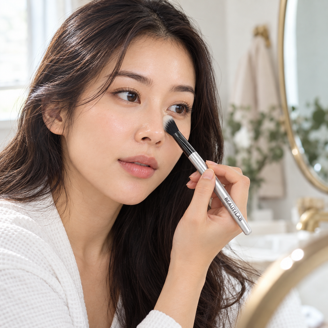 BEAUTILAB Blend & Fix Pro-Blending Brush — 1, 2 or 4 Brushes — product use lifestyle use2