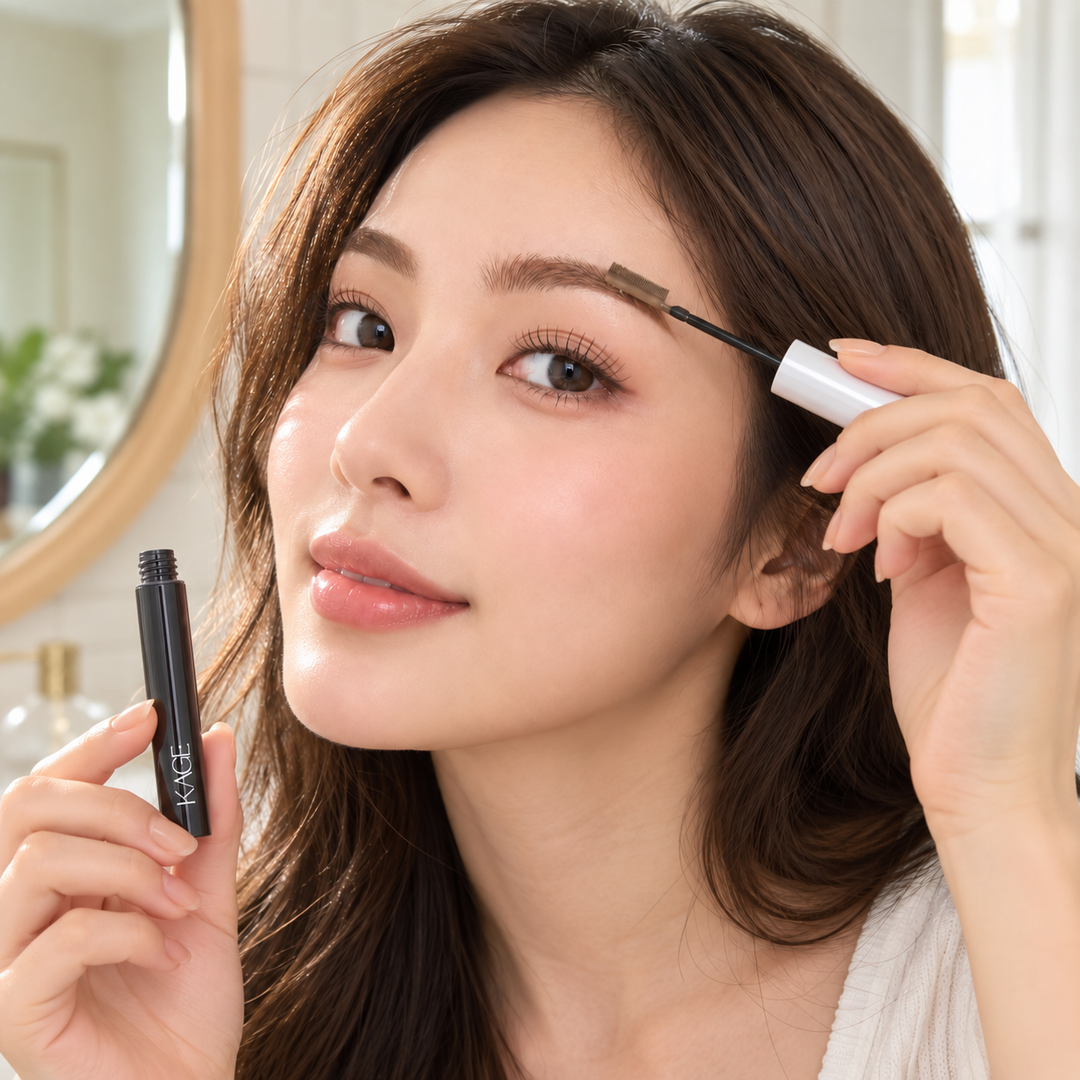 KAGE Truebrow Mybrow Mascara — 02 Latte — 1, 2 or 4 Tubes | 4 g Each — product use lifestyle use1