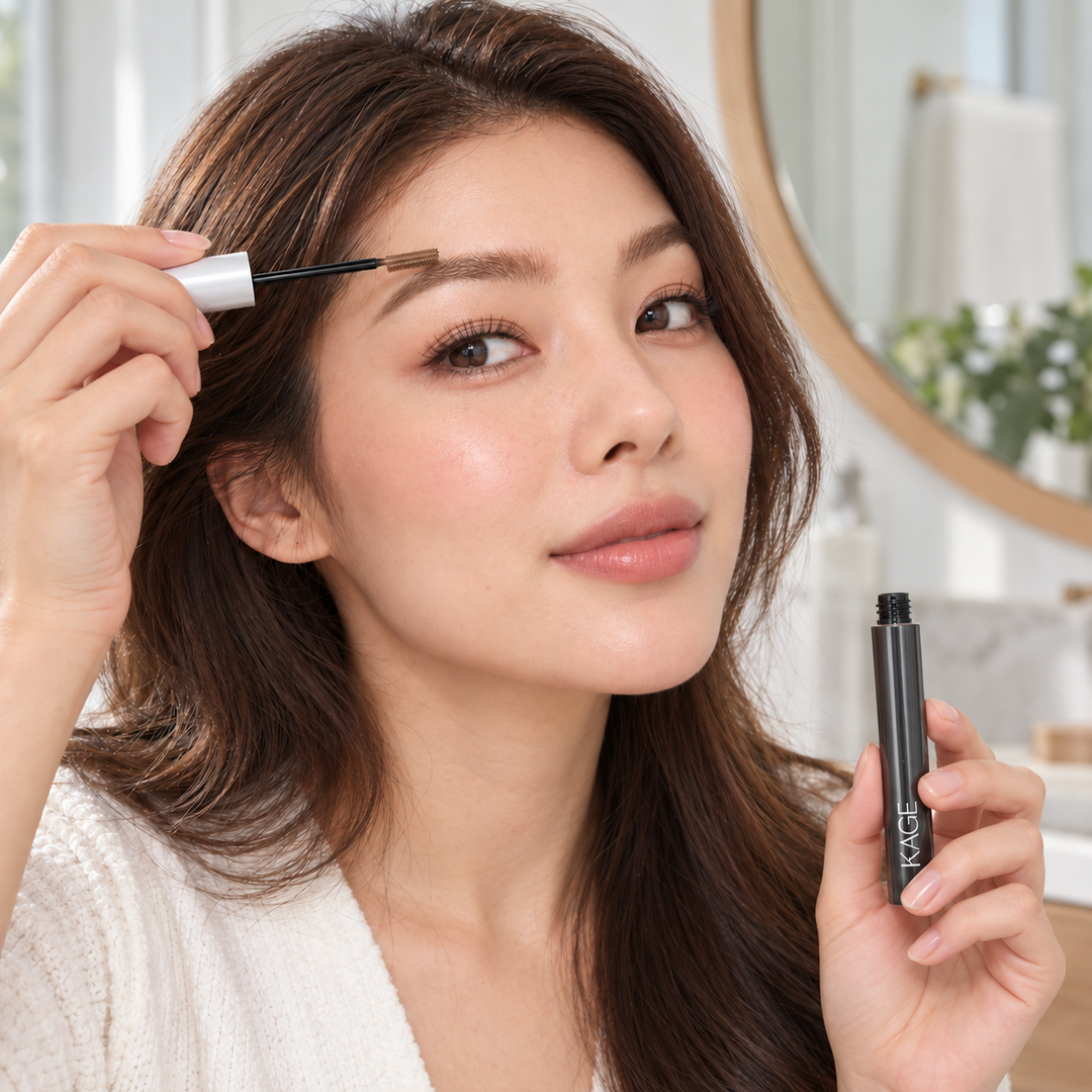 KAGE Truebrow Mybrow Mascara — 02 Latte — 1, 2 or 4 Tubes | 4 g Each — product use lifestyle use2