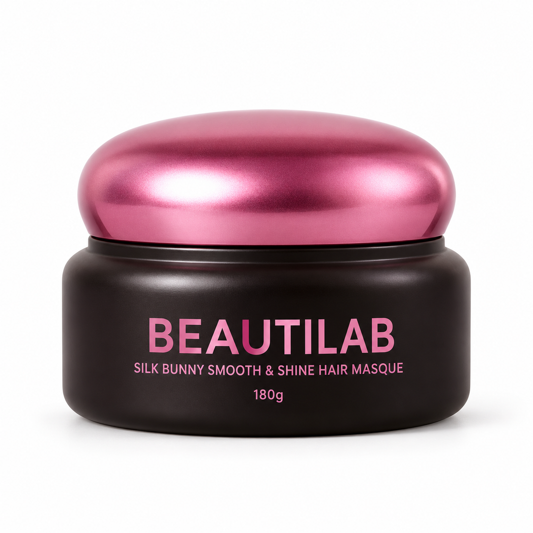 BEAUTILAB Silk Bunny Smooth & Shine Hair Masque — 1, 2 or 4 Jars | 180 g Each — white background product cover