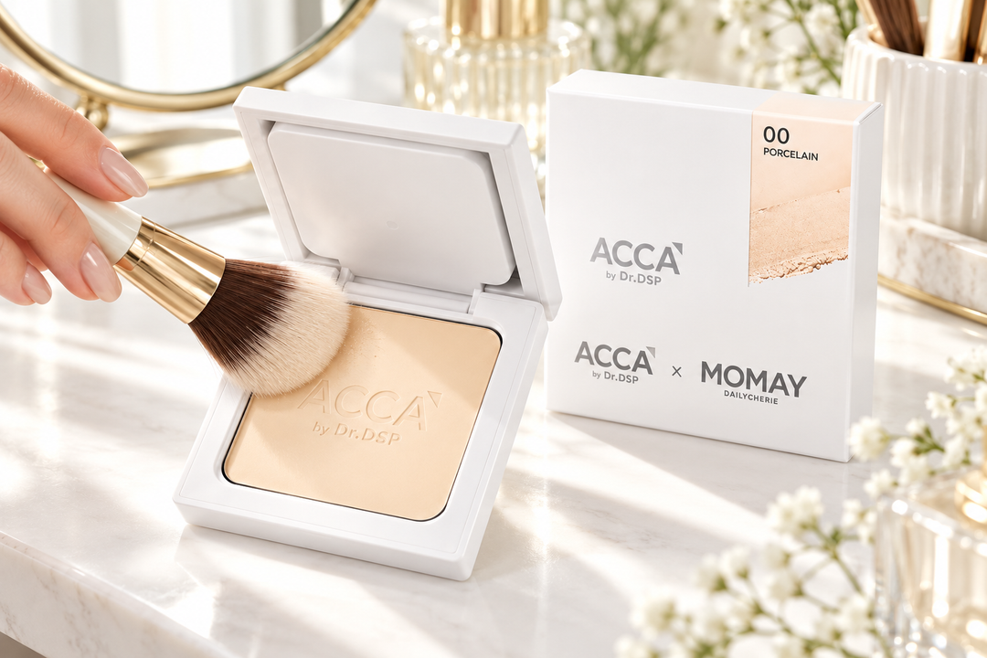 ACCA by Dr.DSP × MOMAY Aminol Pact 0% Talc & Silicone 12 g – 00 Porcelain | 1, 2 or 4 Pack usage detail
