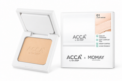 ACCA by Dr.DSP × MOMAY Aminol Pact 0% Talc & Silicone 12 g – 01 Light Beige | 1, 2 or 4 Pack product on white background