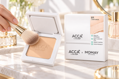 ACCA by Dr.DSP × MOMAY Aminol Pact 0% Talc & Silicone 12 g – 01 Light Beige | 1, 2 or 4 Pack usage detail