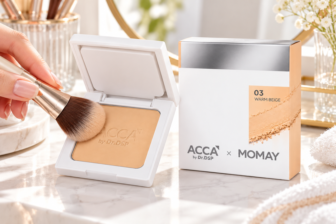 ACCA by Dr.DSP × MOMAY Aminol Pact 0% Talc & Silicone 12 g – 03 Warm Beige | 1, 2 or 4 Pack usage detail