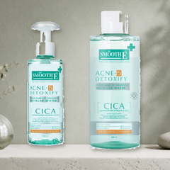 Smooth E Acne-5 Detoxify Micellar Water in a distinct soft spa-inspired setting