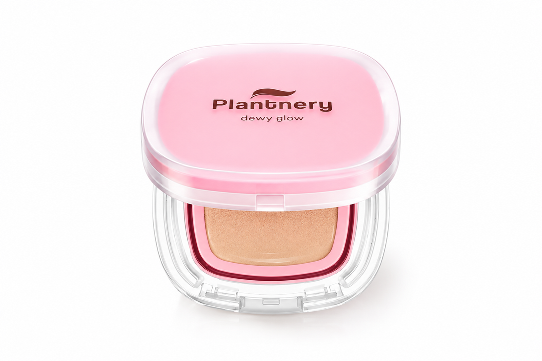 Plantnery Dewy & Shine Soft Glow Essence Cushion SPF50 PA+++ 12 g – 02 Healthy | 1, 2 or 4 Pack product on white background