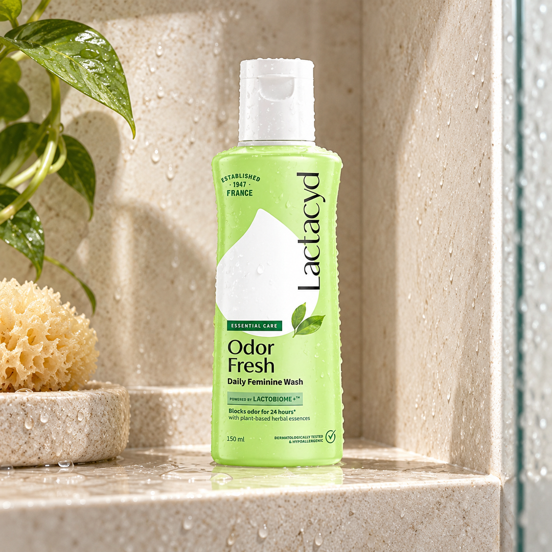 Lactacyd Odor Fresh Daily Feminine Wash 150ml — lifestyle photograph