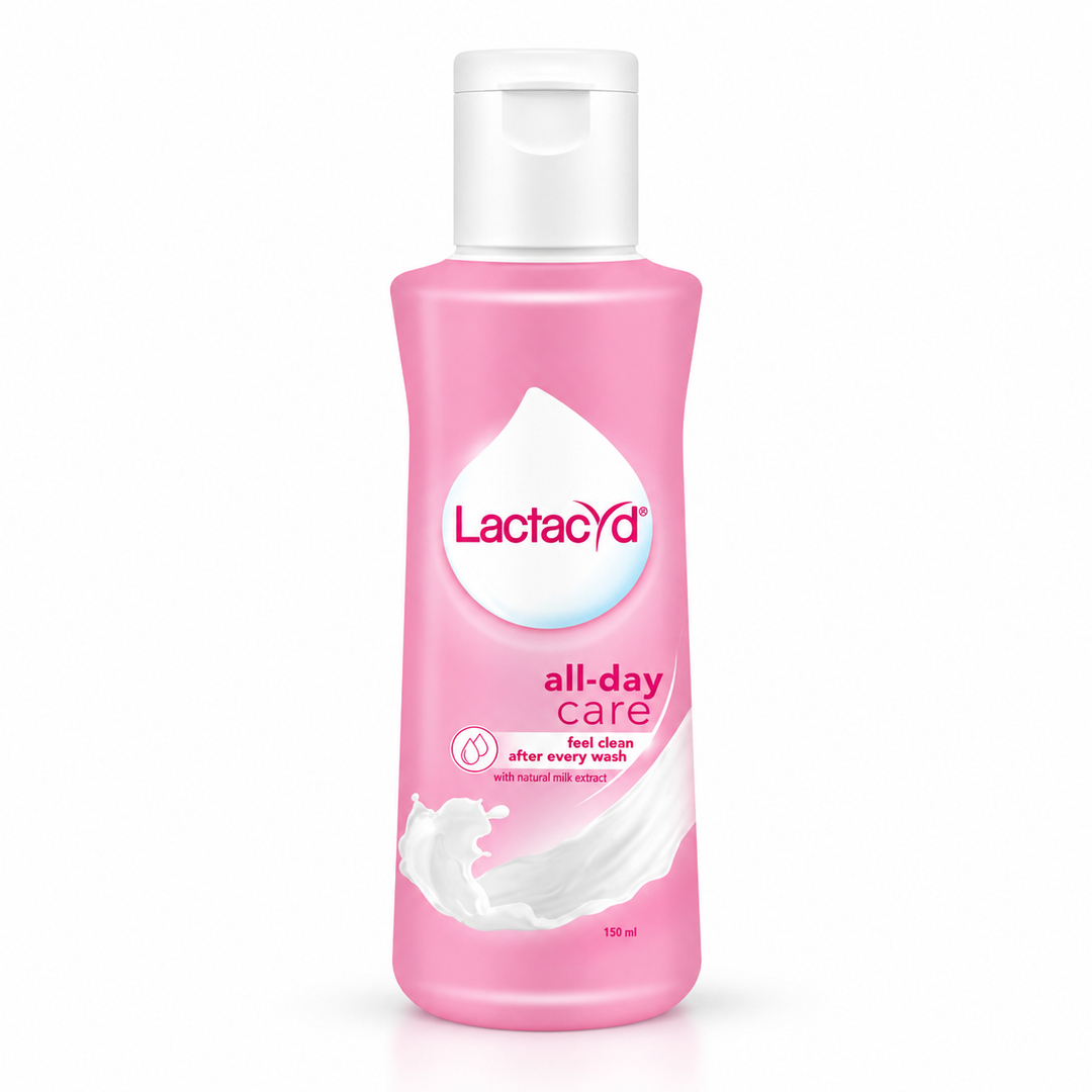 Lactacyd All Day Care Daily Feminine Wash — 1 × 150 ml — exact pack quantity on white