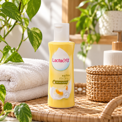 Lactacyd Extra Milky Daily Feminine Wash 150ml — lifestyle photograph