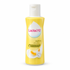 Lactacyd Extra Milky Daily Feminine Wash — 1 × 150 ml — exact pack quantity on white