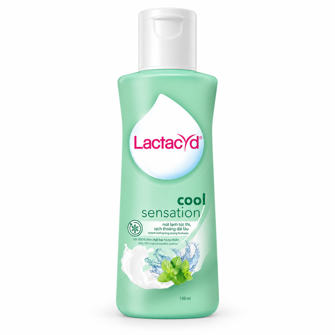 Lactacyd Cool Sensation Daily Feminine Wash — 1 × 150 ml — exact pack quantity on white