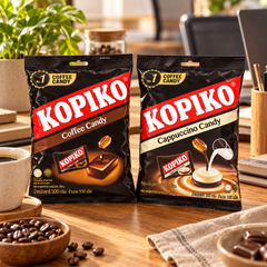 Kopiko Coffee & Cappuccino Candy Mix 300 g Bags — lifestyle photograph