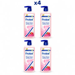 Protex Deep Clean Blooming Rosehip Shower Cream 380 ml — Pack of 4 - product cover