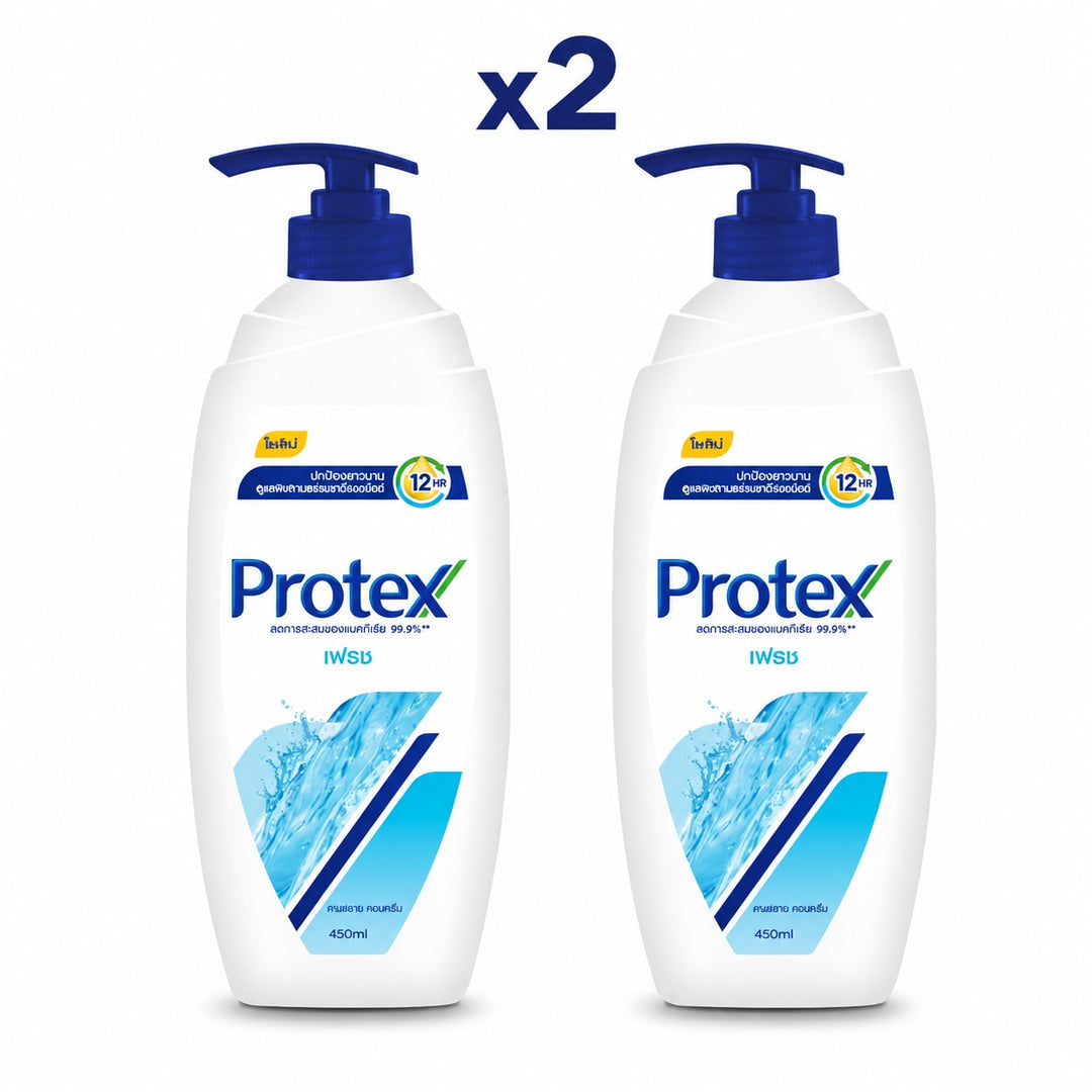Protex Fresh Shower Cream 450 ml — Pack of 2 - product cover
