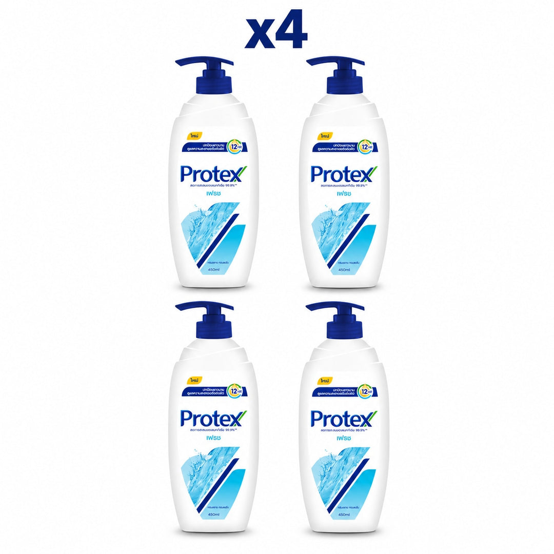 Protex Fresh Shower Cream 450 ml — Pack of 4 - product cover