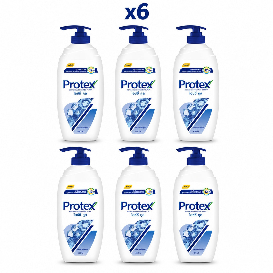 Protex Icy Cool Shower Gel 450 ml — Pack of 6 - product cover