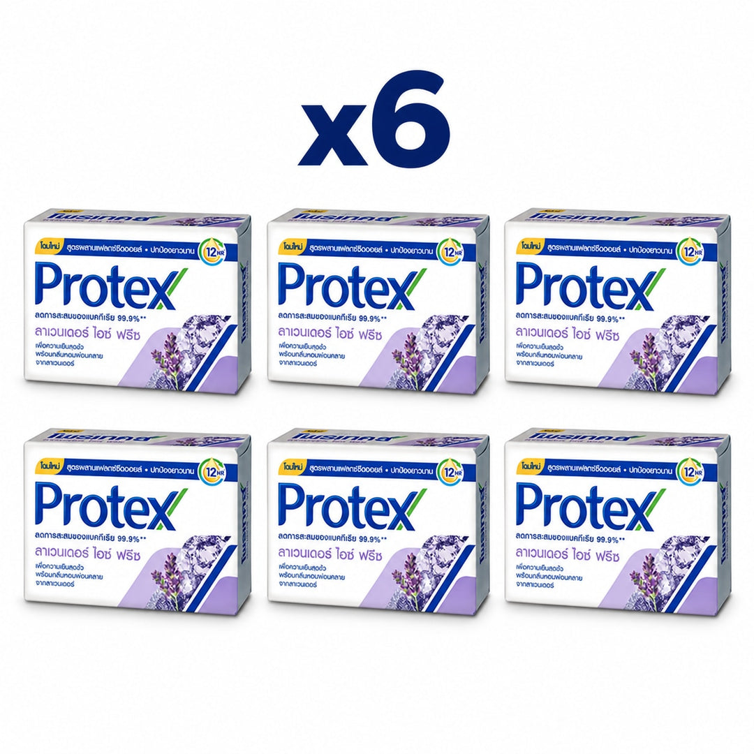 Protex Lavender Ice Freeze Bar Soap 60 g — Pack of 6 - product cover