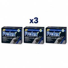Protex Men Active Charcoal Bar Soap 60 g — Pack of 3 - product cover