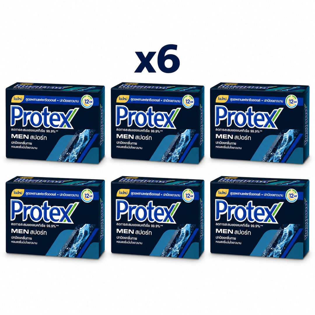 Protex Men Sport Bar Soap 90 g — Pack of 6 - product cover