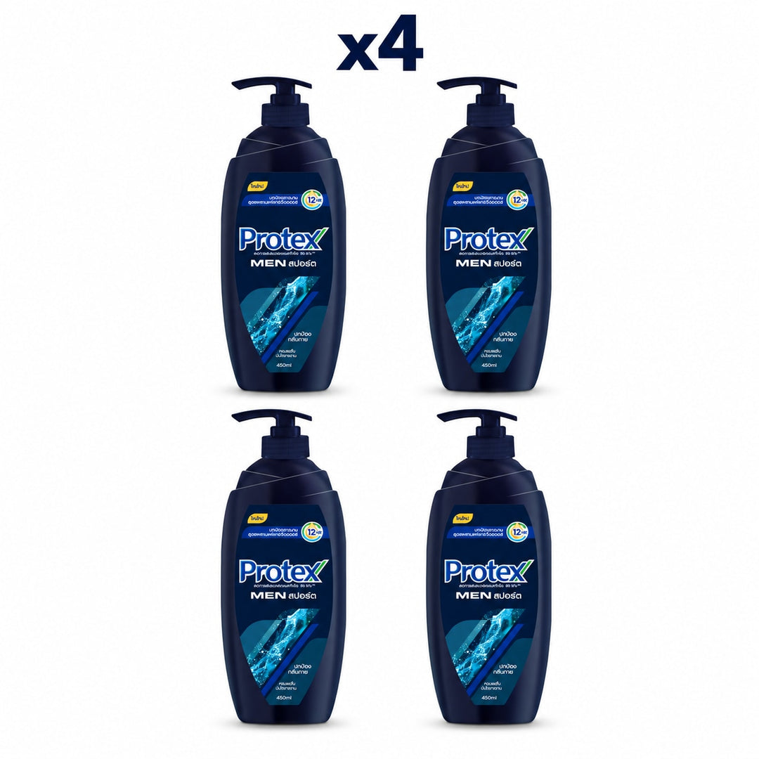 Protex Men Sport Shower Cream 450 ml — Pack of 4 - product cover