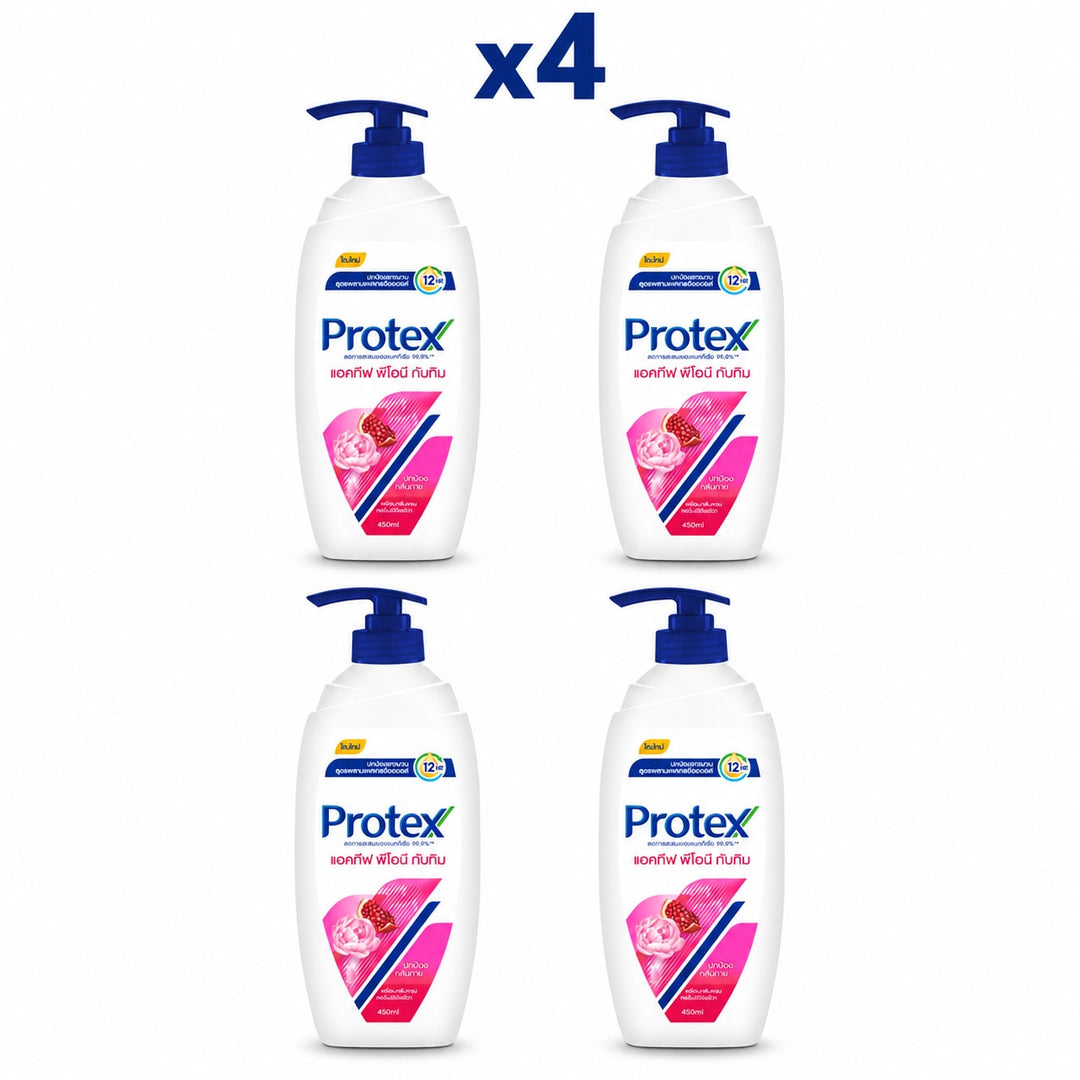 Protex Perfume Peony & Pomegranate Shower Cream 450 ml — Pack of 4 - product cover