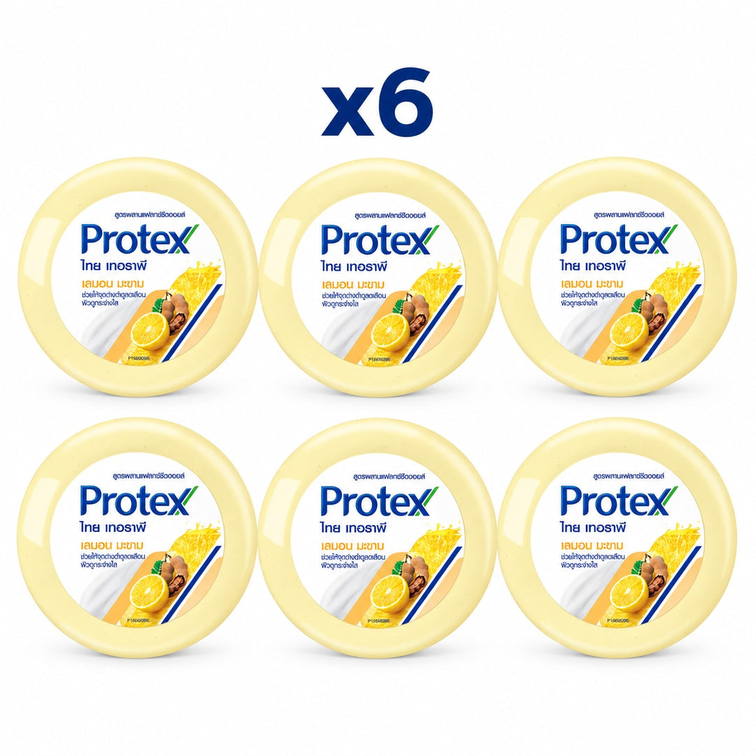 Protex Thai Therapy Lemon & Tamarind Bar Soap 145 g — Pack of 6 - product cover