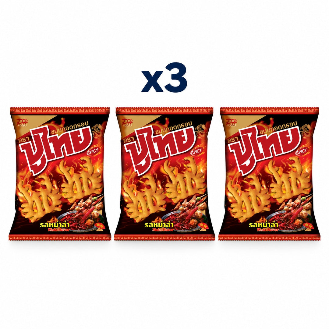 Puthai Mala Crispy Snacks 3 × 55 g - product cover