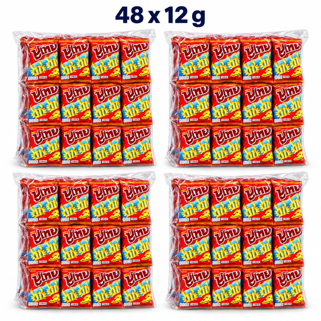 Puthai Squid Flavour Crispy Snacks 48 × 12 g - product cover
