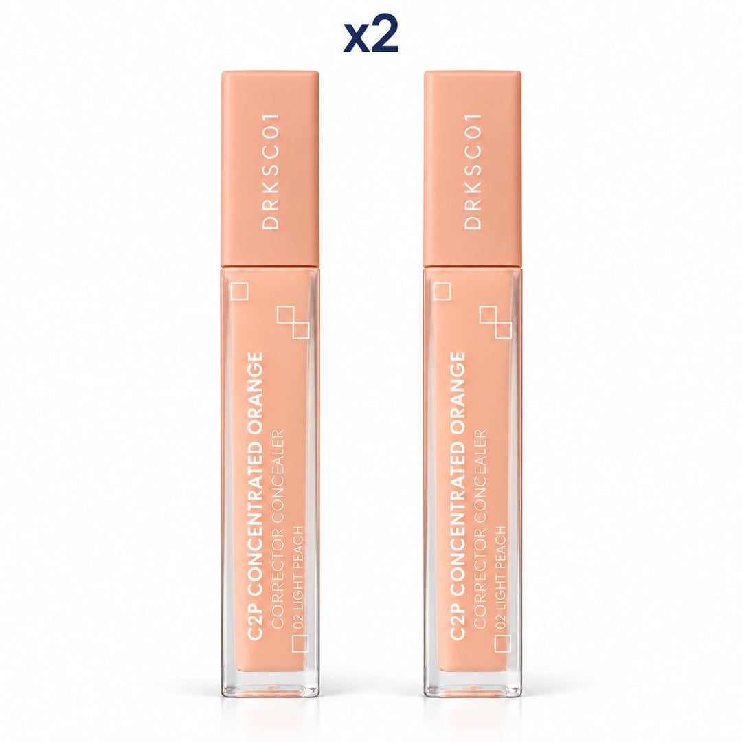 QESICR C2P Concentrated Orange Corrector — 02 Light Peach 1 tube - 2 retail units