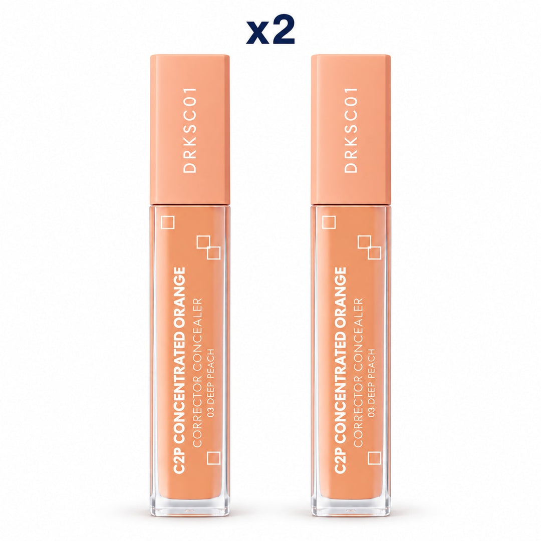QESICR C2P Concentrated Orange Corrector — 03 Deep Peach 1 tube - 2 retail units