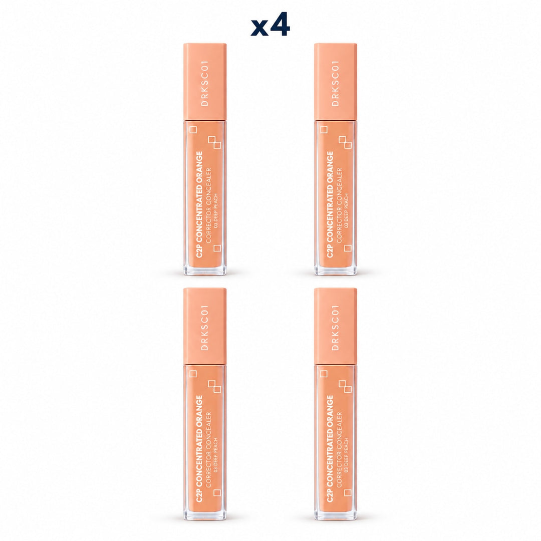 QESICR C2P Concentrated Orange Corrector — 03 Deep Peach 1 tube - 4 retail units