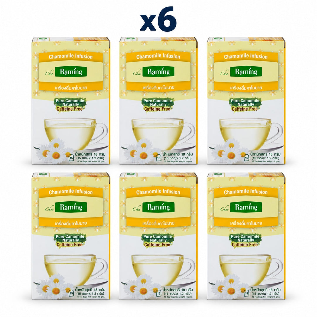 Raming Pure Chamomile Infusion 15 Tea Bags (18 g) — Pack of 6 - product cover