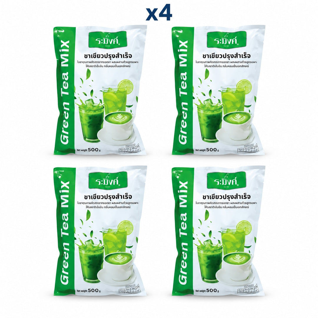 Raming Green Tea Latte Mix 500 g — Pack of 4 - product cover